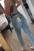 These are very stiff, absolutely no give. I don't think I'm that curvy but it has absolutely no give around hips/butt. Size up, or better yet, but a different pair. - Delia D.