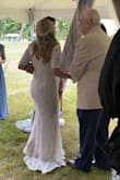 What a Beautiful dress! It fits like a glove and I felt so Beautiful in it. I removed the belle sleeves and it was perfect. - Kris D.