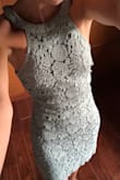 I totally loved this dress. I wore it for a wedding (day light) and received lots of compliments. The fabric is high quality and the color is just as you see it in the pictures. It fitted perfectly, I'm usually an XS. - Clementina V.