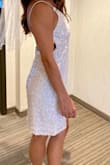 Wore this for my bachelorette party and got so many compliments. It was very comfortable too. I loved the open back. The only thing I would say is that the neckline was a bit low for my liking and it was a bit long so I had a seamstress take the strap up a bit but it fixed the problem! - Sarah H.