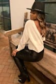 In love with this sweater!! It fits true to size and the open back is so sexy! - Amanda S.
