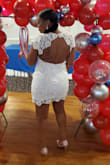 The dress fit me perfectly!! I wore it for my bridal shower this past weekend and everyone loved it!!! I felt so beautiful - Chaquana E.