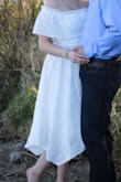 It was beautiful for my engagement pictures!
Only negative is that it fit a little small so I struggled to zip it up, and couldn't move completely normally as I would hear ripping sounds. But it was absolutely gorgeous and shipped quickly. - Trinity E.