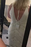 I fell in love with this dress online, but, like many people, was weary of ordering a dress for such an important day off the internet. I gave in and ordered 4 dresses from Lulu's, hoping this would be my favorite. I saved it to try on last, and I'm so glad I did! I couldn't be happier!! I'm going to have to shorten the hem some, but that is really it. Very comfortable and easy to move/sit/breathe in. - Amber R.
