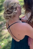 All day I received glowing compliments. I love this dress. Was perfect for an outdoor wedding. The back was such a light weight and stunning addition. - Sky D.