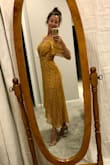I absolutely love this dress. I haven't worn it anywhere yet but I definitely will! The fit is almost perfect (it's a little long in the torso but I'll find a way to make it work). So pretty! - Kimberly K.