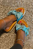 They're lightweight! And they're so pretty, an essential pair of slip-ons that don't look off on an easy laid back outfit when running errands and casual days off, I wear 6.5 but my Lulus perfect shoe size is 7.
Delivery was quick too! - Nala B.