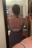 Unfortunately I won't be keeping this dress due to the fit/weight of the material. It is super flattering and beautiful... except with my figure shape it wouldn't zip over my chest unless I sized up to a L or XL, But then the rest of my body would be swimming in lots of fabric! (I purchased a M which usually works fine in most dress styles). I had hoped it would work for a semi-formal ATL wedding this Sept, but ordering up 2 sizes and tailoring will be cost-prohibitive for me, and the density of the flowing fabric would be too hot for the ATL summer temps. Suggest that if you're an hourglass-ish shape, then size up or get ready to tailor. - Kelsey M.