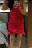 I ordered this dress in a size Large and it fits perfectly! I am size M but according to the previous reviews decide to go up on the size and it fits great.  I got so many compliments, and was so comfortable in this dress. Wore it for a guest rehearsal dinner at the beach. - Guisella T.