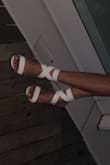 I love these shoes. I was imagining I would get them and they would be cheap looking and poor quality.  Complete opposite. They are made well and are very comfortable. The heel is high and I love that! - Dabney T.