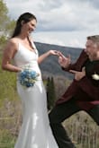 Beautiful simple dress, exactly the look I was going for! Fit perfectly, very flattering. - Carissa L.