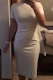 This dress is SO beautiful! I love that it combines classy and sexy tastefully. The material is soft and comfortable. I will be wearing this for my bridal shower in September! Can't wait! - Amanda R.