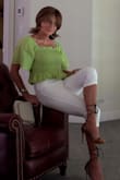 Totally cute, and just the right length for occasional flirty peeks at the tummy. The color is a real standout. It's just the perfect summer top. - Julie D.