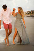 Such a pretty dress for many different occasions! Great quality. I wore it for my engagements photos, and it photographs beautifully. Only issue is the zipper is a little difficult, but that's with most dresses. - Leah M.