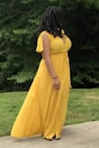 I wore it to a wedding and I got so many compliments on this dress. It is absolutely gorgeous I cannot recommend it enough. It's not too sheer. Because it's a wrap you have a lot of leeway in the waist and bust size. I'm bigger on top and probably would wear a large or XL for something fitted... And a medium was totally fine. I would buy this in every color - Hadiya M.