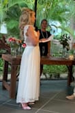 I recently used this dress as my wedding gown. It fit perfectly! It was just what I was looking for. - Mayra C.