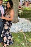 Stunning dress! So glad it got back in stock just in time for the wedding I was going too! I got a L and XL and even though the L fit it was too tight and I went with the XL. It hugged in all the right places and gave me curves I don't have. - Cynthia R.