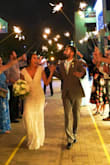 It's hard to believe this dress is only $108. It is absolutely STUNNING, photographs really well, and from the moment I took it out of the box, I knew I would wear it on my wedding day. I actually bought it as a bonus dress to change into at the reception, because my original dress had a lot of layers and was heavy and hot to dance in. I'm so glad I bought this dress - it was good quality, but not too thick, not hot at all, comfortable and fun to dance in! I could have worn it for both the ceremony and reception and saved a lot of money had I not bought a much more expensive gown first. It was a last minute purchase, but if I had time to get it altered, I would have taken it in a bit (it does run large in the waist and bust), added some padding in the bust, and had the length shortened a bit (I'm 5'9" and the medium was about 2 inches too long on me, but I was wearing flats). All in all, this dress is very special - get this dress! - Monica H.