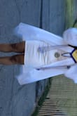 I love this dress. Wore it to graduation. I ordered a medium initially but it was too big in the middle so I got a small. It's a bodycon dress so it's tight on the bottom. Definitely a nice party dress. - Kamara N.