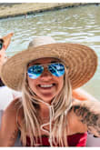 Love this hat for the summer hanging by the beach or lake, even a hike if you need more shad coverage for your face/neck and shoulders.
It's a tad loose which I'm thankful for because my other straw hat shrunk last summer due to water and I don't think this will do that. - Jaci E.