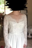 The lace was very soft and comfortable, not itchy at all. Love the v neck cut, the bottom portion of the dress had about 3 layers and was a little heavier than expected which is great so undergarments won't show through as easily, but it wasn't too heavy. The very pretty dress I really liked it but ended up going with a different style that fit my body shape better. - Terri B.