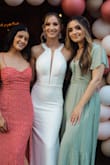 I wore this to my best friends winery post covid reception and it was a hit!! Absolutely loved it, it looked so gorgeous, the color is everything!! The top was a little big but nothing some fashion tape couldn't fix. - Christina
