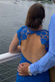 I got so many compliments on this dress! It fit me perfectly, although a little tight to sit down in. May run short for taller women. The open back adds a hint of sexiness! - Sarah S.