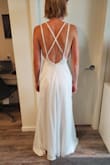 Love the back of the dress, but would definitely want some good shapewear on underneath - very clingy material, I could see the outline of my bellybutton. Top fit me a bit weird but would probably be fine on someone with a bigger bust. - Ciara O.