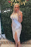 So comfortable and absolutely beautiful on! Happy I purchased for such a memorable occasion. - Tina P.