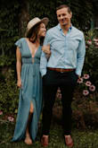Loved this dress so much! Wore it for our engagement photos and could change between pictures. I decided to wear it the whole time. - Brooke A.