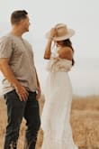 So cute and flows beautifully. The material is high quality and the dress lays very nicely on the body. The off the shoulder wraps had the perfect amount of stretch and hold to stay in place without cutting into the arm at all. I usually wear a Medium and think this dress runs true to size. - Brianna R.