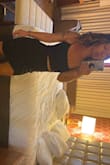 Perfect little black dress! The opening in the middle is modest, especially for a short torso girls like myself. I probably could have got away with a small because I had room in the medium. - Audrey R.