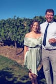 I LOVE this dress. The only frustrating part was getting the initial wrinkles out from where it had been folded. No big deal at all. The whole thing stays in place and I received many compliments. I used tape as my bra. - Megan C.