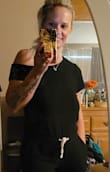 This jumper is PERFECT - even for a short/petite girl like me - is fits so we'll & it's soooo friggin comfortable!!! Love how the drop shoulder is actually cut to fit off shoulder on your arm purposely too, rather than just a wide/slouchy neckline -- my husband absolutely loved how soft it was & made my butt look good lol -- I will order grey when it's back in stock, for sure!! Lulu's -- y'all need to make this in every color possible. - DIANA G.
