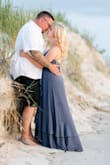 Wanted a different dress that was sold out and fell onto this one from reviews and I'm glad I went with this dress! I got for beach engagement pics and it was PERFECT! 
Being able to adjust the bust and the lace up back was definitely a plus because I'm kinda between sizes. A small is too small and a med is too big so this worked out perfectly! - Analeea S.