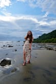 This dress is so much fun! I love the movement of it, when you walk..it flows with you. Beautiful vacation dress and even if it appears to wrinkle, they come out quickly with no effort. Definitely recommend. - Sarah J.