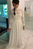 The dress is perfect! I will get it hemmed, and it will fit perfectly. I am so happy! - Kelly M.