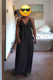 Lightweight, great pattern- not too loud or boring, straight profile, a little see-through if you care. Runs large, XS fits fine for me 34c. At 5'2", I just hemmed about three inches so I can wear with flip flips or heels and I do like the straps better as a halter, but I haven't cut off the other straps yet, might wear both ways?! Pics are from pre-hem with 2" sandals. Sure I will wear this one a lot casual or dressed up, thanks Lulus. - Amber T.
