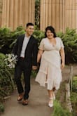 I used this dress for our elopement in San Francisco and it was really cute dress and I received a lot of compliments. Being an XL, it fit fairly well, but still a little tight, the zipper itself is hard to zip. I did wear a bra with my dress so that may have made the dress fit a little tighter than it's meant to but felt tight and I'm only a 36 DD. I wear sizes 14/16 in pants and the dress fit okay. The slit on the dress really high and being I am 5'5, it seems unusually high, the inner lining slit was also not as close together meaning, my underwear was close to showing lol (wind didn't help that) but we made it work!! I would say overall, a decent dress, I may have gotten size up just to make it a bit looser fitting. - Brenda P.