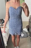 I was super excited about this dress. The color/pattern is adorable but the dress itself felt very cheap. There is no lining or support in the chest just very flimsy material and the neckline is not situated well over the bust. Runs large in the chest and waist. - Alex S.