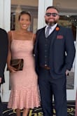 This dress was beautiful, the fit was great. I loved that the straps were adjustable. My only qualm about this dress is the zipper was SO cheap. Because there is a band under the bust, it takes a good yank to zip. Otherwise, loved! - Cristina T.