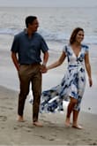 The colors, fit, movement, and flow of this dress are wonderful. I felt so pretty in it for our engagement photos. Just pinned the front as it is very low cut. - Hannah W.