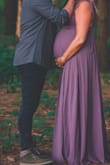 Absolutely loved this dress for our maternity photo shoot. The color is gorgeous and accurate and there was plenty of room for my third trimester bump. My only complaint is that the straps aren't adjustable, and they were WAY too big on me. - Lindsey S.