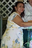 Very pretty and good quality. I just had to add a pin at the top front part because the neckline was very low. - Marisel E.