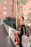 Love this dress and when I posted it on my IG a lot of girls asked me where was my dress from, I am 5'3 so I had to hem it and make the open leg higher. @ariansousabr - Ariana S.