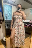 This dress fits perfectly! I am planning to wear it to my bridal shower this weekend ! - Kyleranne T.