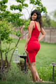 The most gorgeous red dress ever. I am an xs in Lulus and I would say the dress runs true to size. Sits on the curves perfectly. Lulus always makes me feel wonderful. The best therapist a girl can have. - Pinki C.