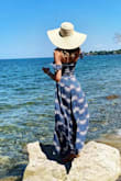 I bought this dress online and I wasn't too sure about it but I'm so happy I did! Wore it to a winery and paired it with a floppy hat. Fit well and it was long enough (amen). I received so many compliments! - Sara B.