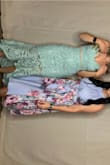 This fits perfect, but does not have much "give" because of the fabric. That being said, it fit like a glove! I'm hour glasses shaped and it was very feminine and flattering. I received about 20+ compliments on the dress over the course of the evening. - Brittany V.