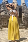 This skirt was perfect for my trip to Italy. It flowed and kept things breezy in the hot Italian weather. I walked the city all day in it and received so many compliments. I paired it with a cute Lulus crop top. - Briana B.